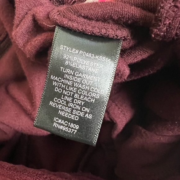 Sanctuary | Velour Jogger Pants | Red large - Picture 10 of 11